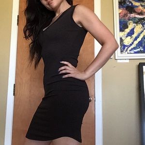 New LnA form-fitting black dress